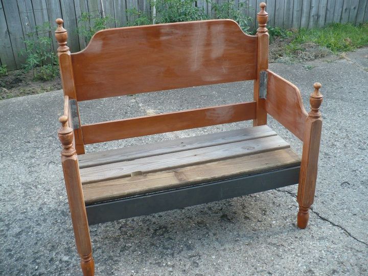 another bench project from an old bed