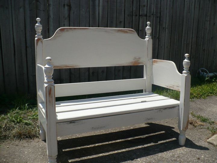 another bench project from an old bed
