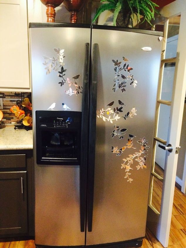 dented refrigerator fix, appliances, kitchen design, repurposing upcycling
