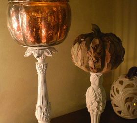 diy gold glitter mercury glass pumpkin, crafts, halloween decorations, home decor, how to