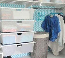 tween girl s closet update in turquoise, bedroom ideas, closet, organizing, shelving ideas
