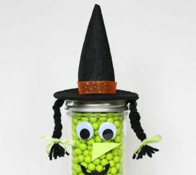 mason jar witch for halloween halloween masonjars, halloween decorations, mason jars, seasonal holiday decor