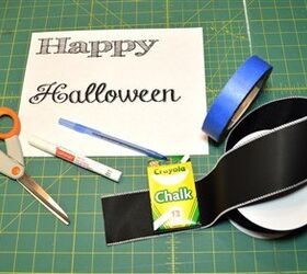 how to permanently print on chalkboard ribbon, chalkboard paint, crafts, how to
