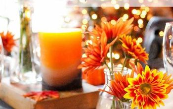 Sencilla y festiva mesa de Acción de Gracias
