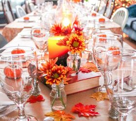 simple festive thanksgiving tablescape, repurposing upcycling, seasonal holiday decor, thanksgiving decorations
