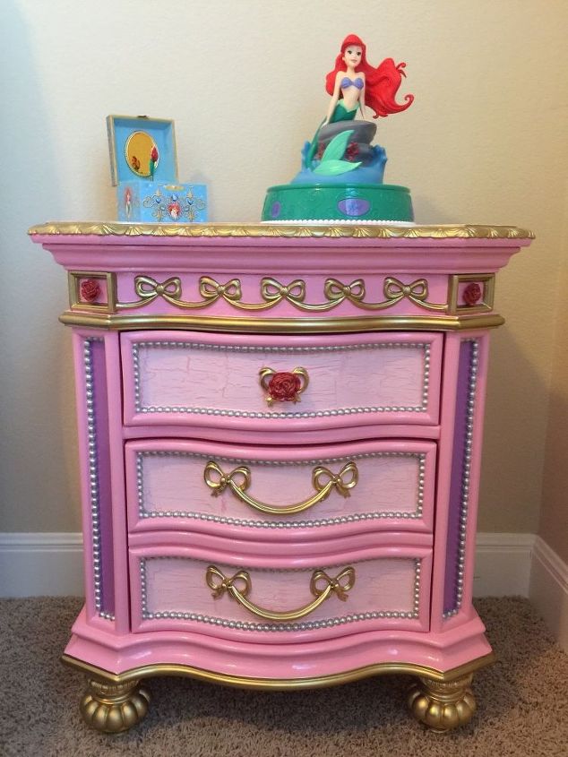 Disney Princess Furniture Redo Hometalk, Disney Princess Dresser Heart Mirror Set