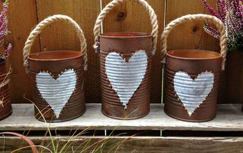 Rusty Tin Can Lanterns