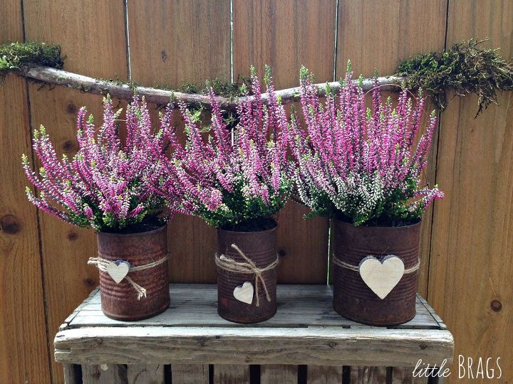 rusty tim can lanterns, container gardening, crafts, gardening