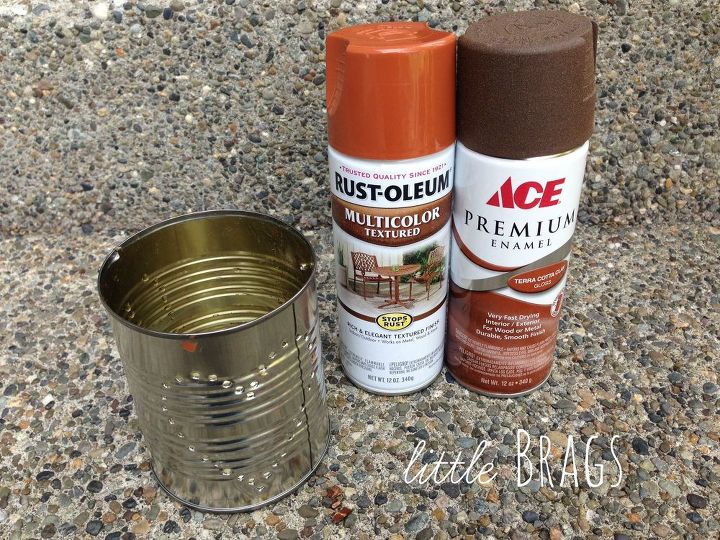 rusty tim can lanterns, container gardening, crafts, gardening