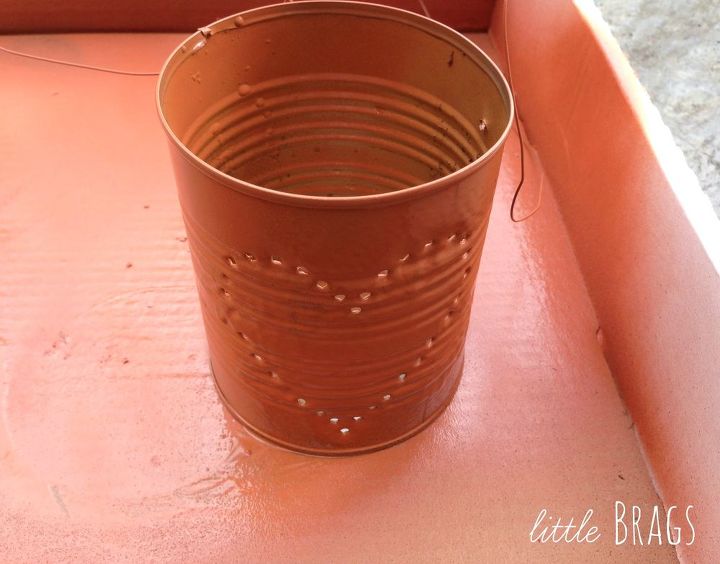 rusty tim can lanterns, container gardening, crafts, gardening