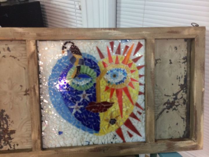 fiercely fun glass mosaic window, crafts, LOVIN MY SPLIT PERSONALITY