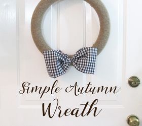 quick simple autumn wreath, crafts, home decor, seasonal holiday decor, wall decor, wreaths