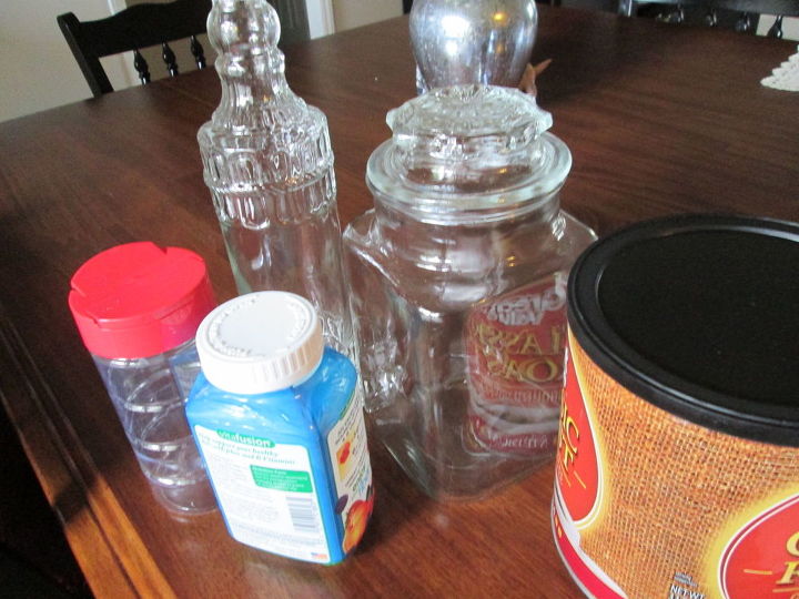 shabby chic glass jar make over, chalk paint, crafts, repurposing upcycling, shabby chic