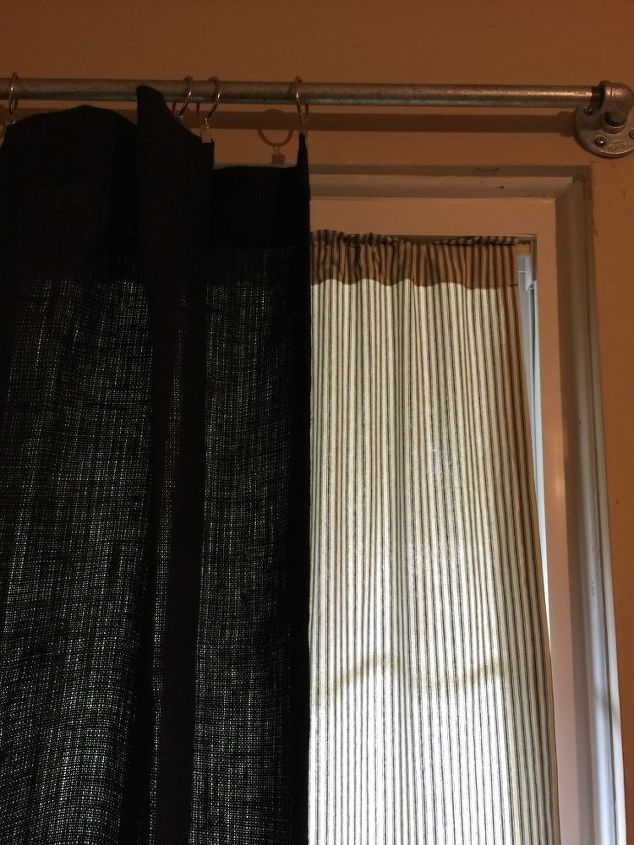 Modern Rustic Curtain Rod And Curtains Hometalk