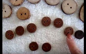Make Wooden Buttons From Broom Handles or Tree Branches