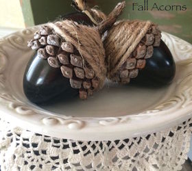 diy fall acorns using plasinc eggs, crafts, repurposing upcycling, seasonal holiday decor