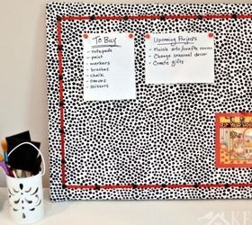 s 9 ways to make your home look amazing using fabric, home decor, reupholster, Make a Fabric Bulletin Board