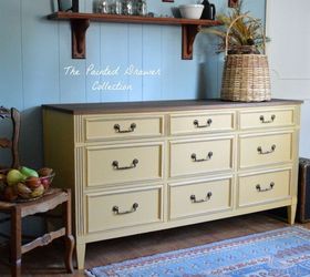 autumn inspired dresser, painted furniture