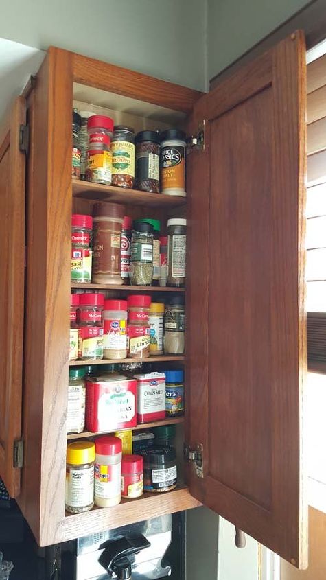who doesn t need extra space for all your spices, kitchen cabinets, kitchen design, organizing, shelving ideas