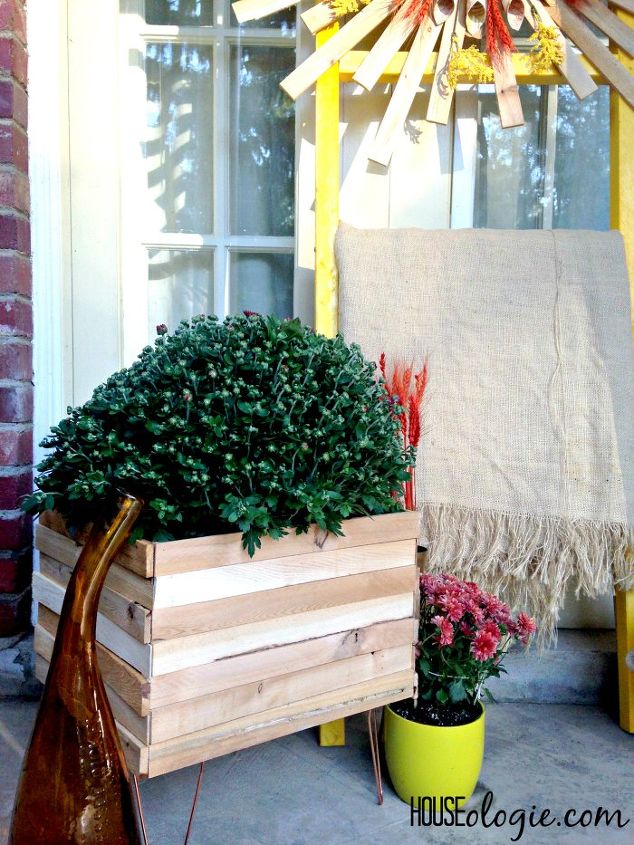 diy copper wood planter, container gardening, crafts, gardening