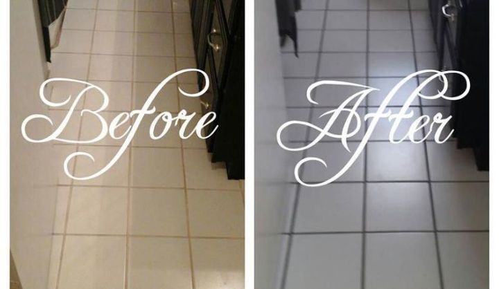 how to recolor grout without re grouting, bathroom ideas, cleaning tips, tiling