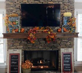 fall mantel, fireplaces mantels, home decor, seasonal holiday decor