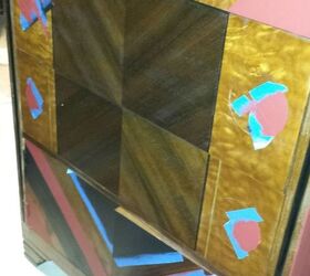 geometrically designed dresser for the septfabflippincontest, painted furniture