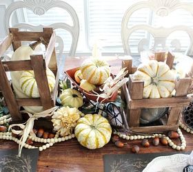 fall tablescape neutral and natural, crafts, home decor, seasonal holiday decor