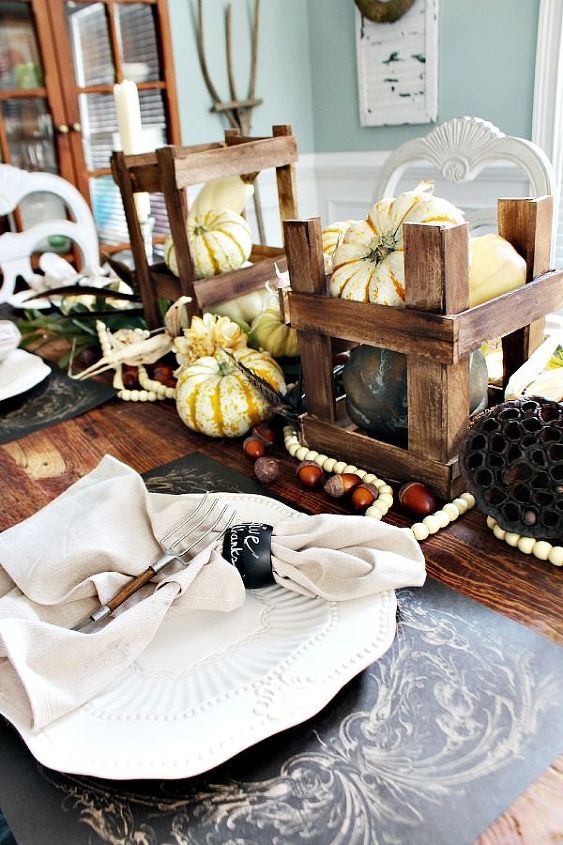 mesa de outono neutra e natural