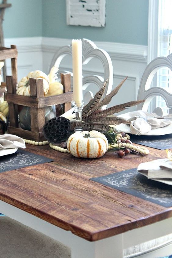 mesa de outono neutra e natural