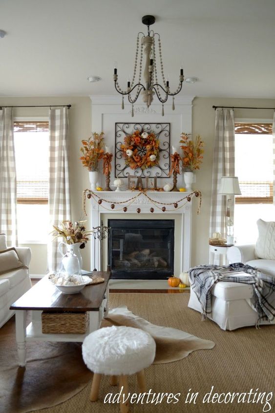 our 2015 fall great room, home decor, living room ideas, seasonal holiday decor