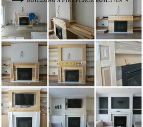 The Living Room: A Fireplace Built-In | Hometalk