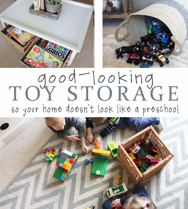 stylish toy storage ideas, living room ideas, organizing, storage ideas