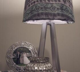 thrift store lamp, lighting, repurposing upcycling