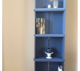 salvaging old drawers and turning them into a bookshelf, painted furniture, repurposing upcycling, shelving ideas