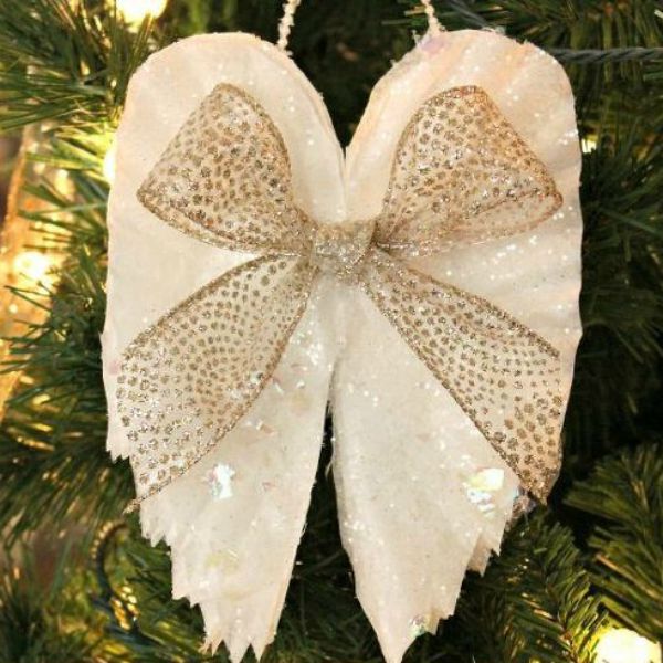 s 15 brilliant ways to use all of your coffee leftovers, cleaning tips, composting, container gardening, crafts, repurposing upcycling, Angel Wings Ornament