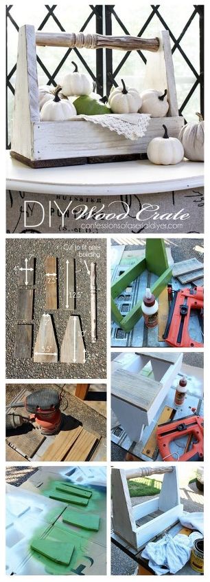 diy reclaimed wood crate, crafts, repurposing upcycling