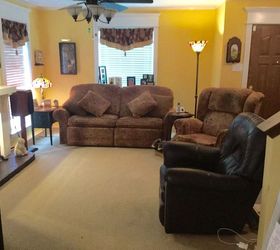 q moving entertainment center repainting decor changes, home decor, living room ideas