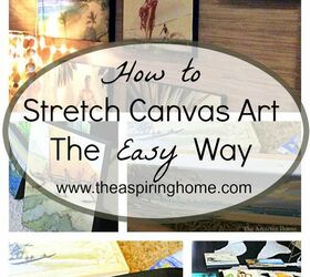 how to stretch canvas simply and create a gallery wall, home decor, how to, wall decor