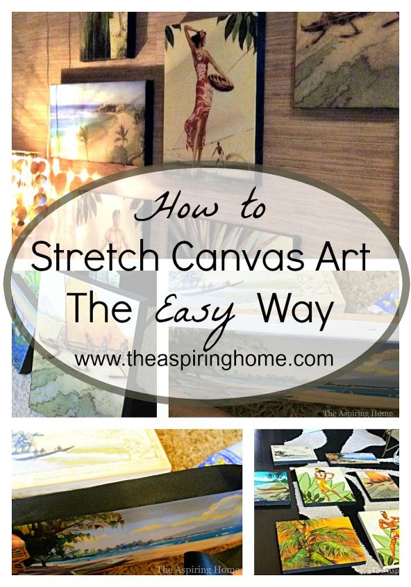 how to stretch canvas simply and create a gallery wall, home decor, how to, wall decor