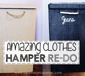 old clothes hamper makeover, bedroom ideas, crafts, organizing, repurposing upcycling