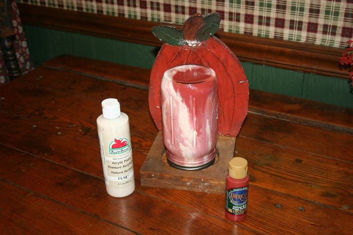 mason jar light, crafts, mason jars, repurposing upcycling, Paint the inside of the jar