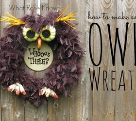 spooky owl wreath for halloween, crafts, halloween decorations, seasonal holiday decor, wreaths, Halloween isn t just for ghosts and goblins