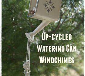 how to make an up cycled watering can wind chime, crafts, home decor, how to, repurposing upcycling, seasonal holiday decor