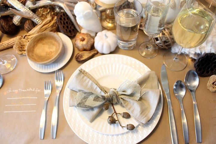 how to create the perfect neutral thanksgiving tablescape, how to, seasonal holiday decor, thanksgiving decorations