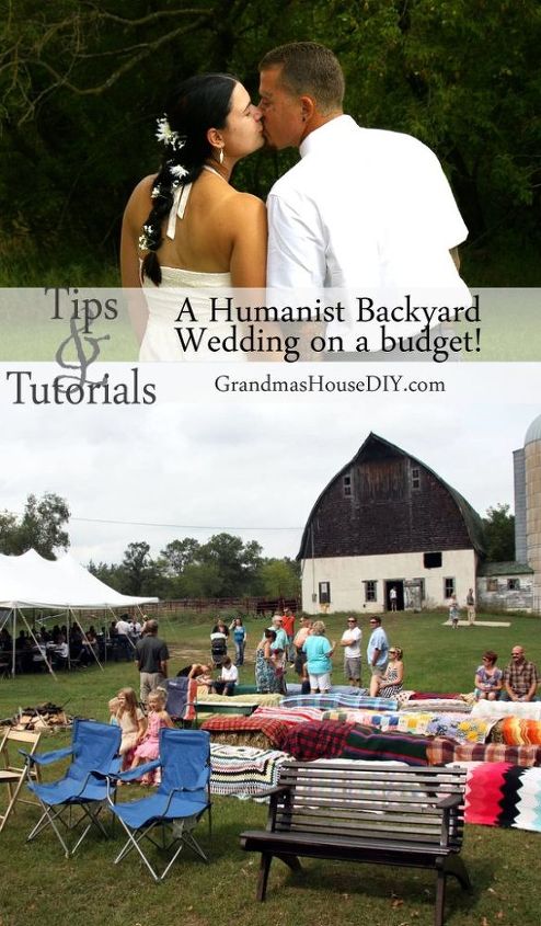 A Humanist Backyard Wedding On A Budget Diy Hometalk