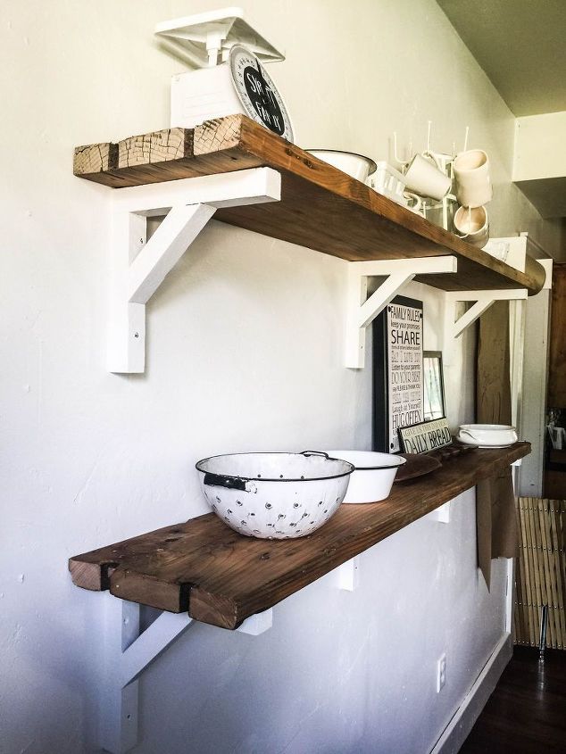 how i built reclaimed wood shelves, dining room ideas, diy, repurposing upcycling, shelving ideas, wall decor, woodworking projects