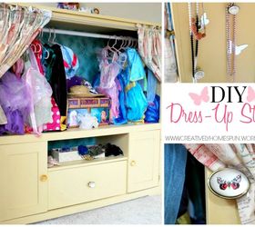 diy dress up station, closet, entertainment rec rooms, organizing, repurposing upcycling