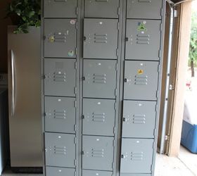 diy painted lockers, painted furniture, repurposing upcycling, storage ideas