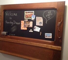 antique mirror frame turned into magnetic chalkboard, chalkboard paint, crafts, repurposing upcycling